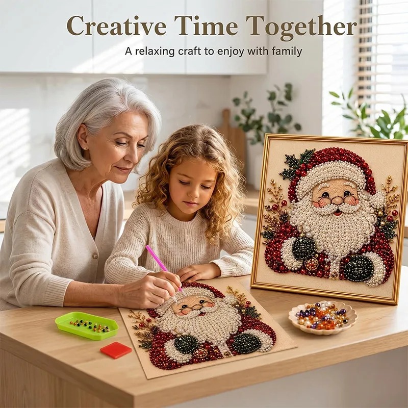 Resin Craft For Beginners - Kit de peinture diamantée de Noël