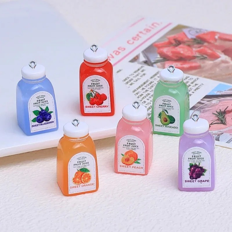 Resin Craft Supplies - 10 Pcs Pendentifs en résine Kawaii