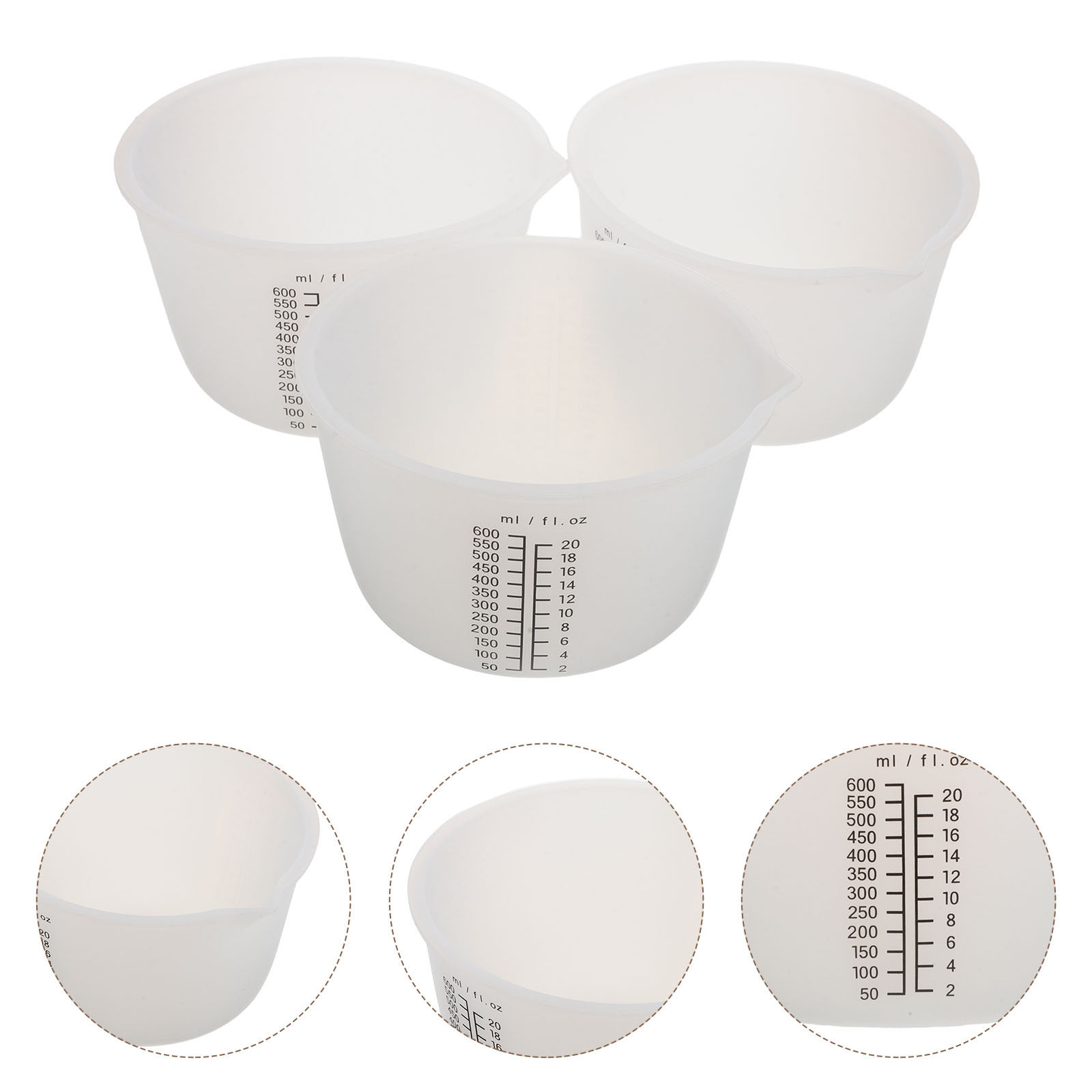 3 gobelets de mélange en silic - Mixing Cup Silicone avis et prix