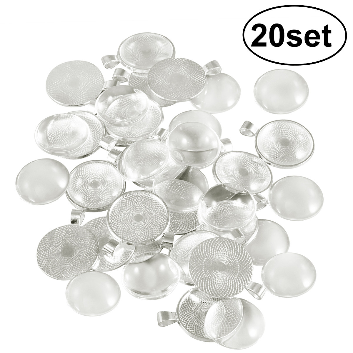 20 ensembles de supports ronds - Bezels Set Pendant avis et prix