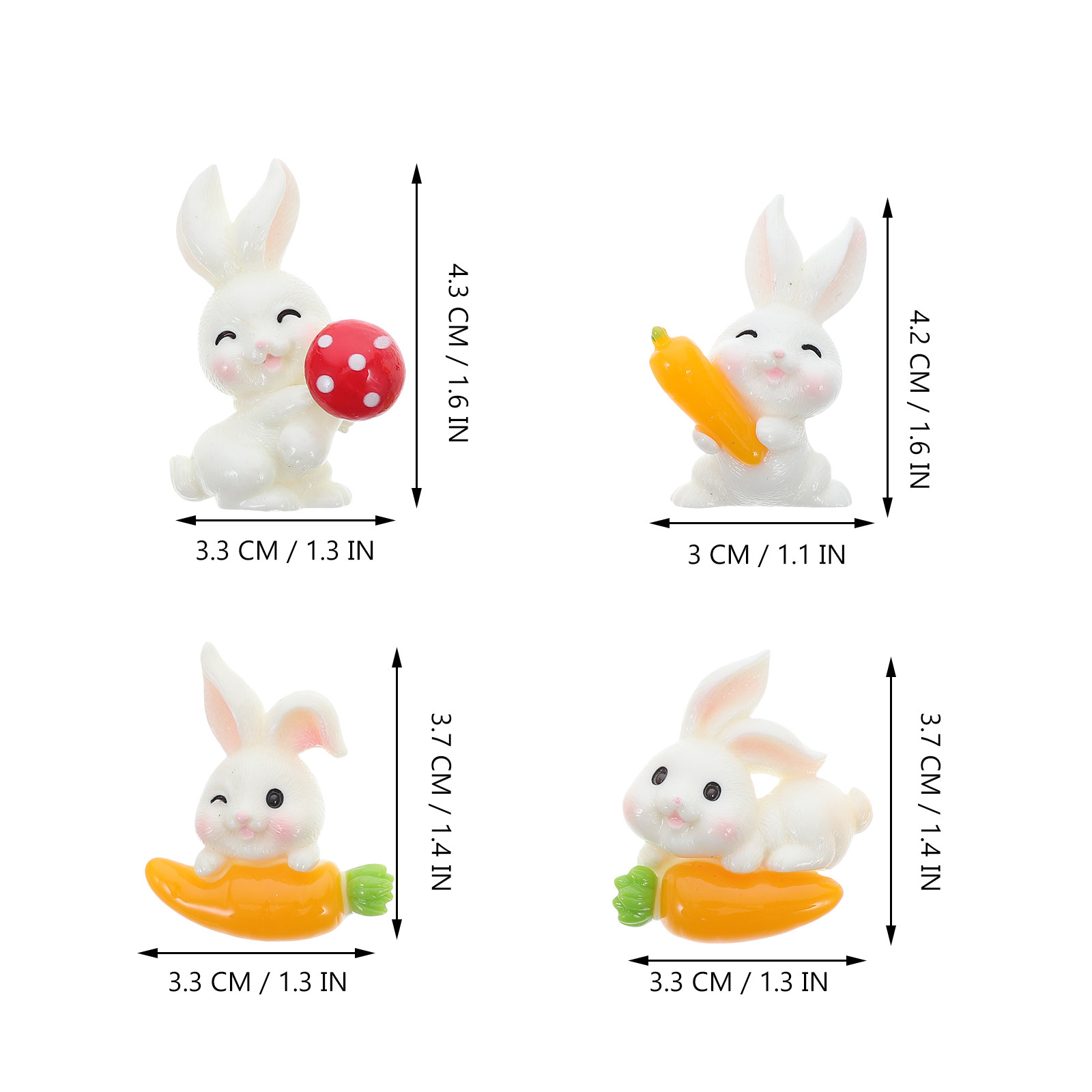 12 Breloques Lapin et Carotte  - Resin Craft Supplies avis et prix